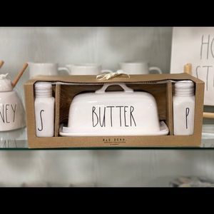 Rae Dunn Butter&Salt&Pepper Set
